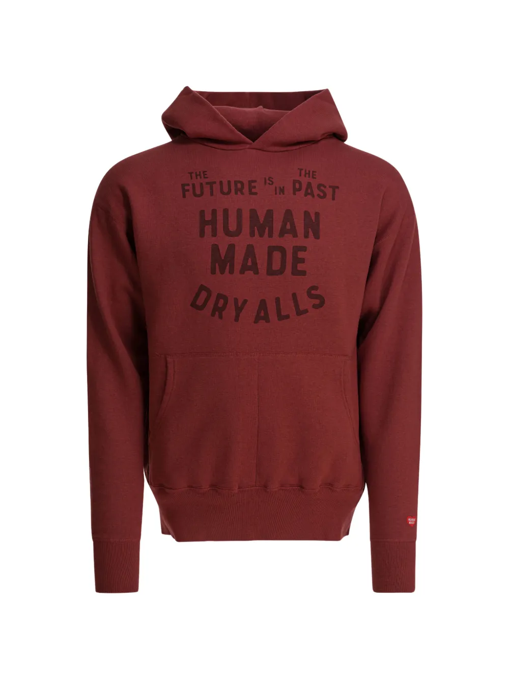 Human Made logo-print hoodie - Rosso