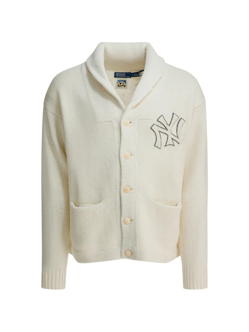 Polo Ralph Lauren x New York Yankees embroidered cardigan - Toni neutri
