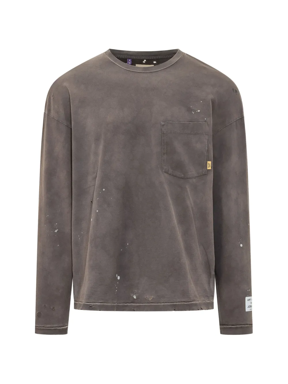 GALLERY DEPT. distressed-effect paint-splatter T-shirt - Grigio