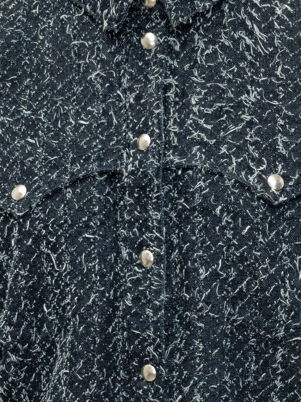 IRO Blouse met zak Blauw
