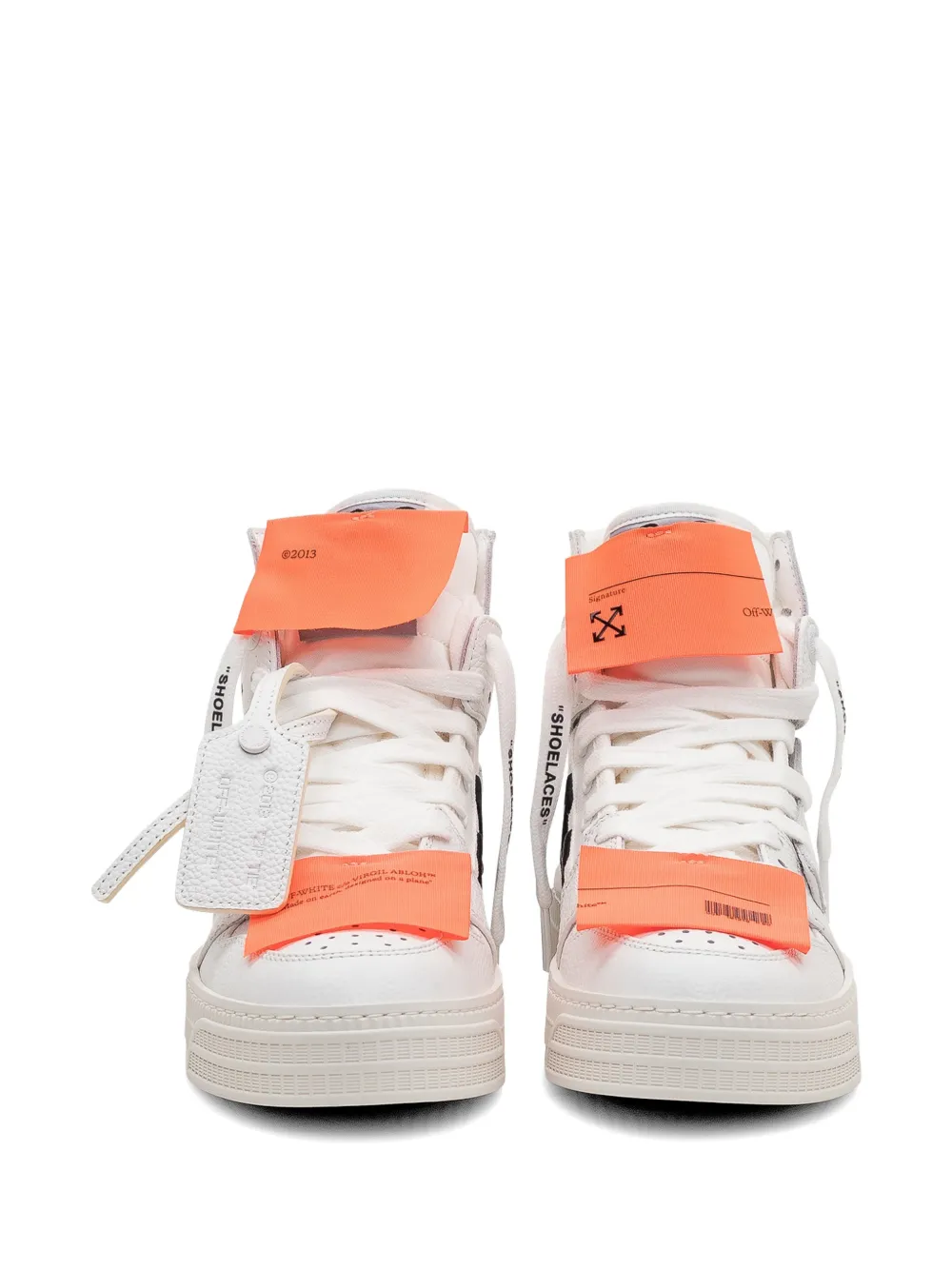 Off-White 3.0 Off-Court leren high-top sneakers Wit