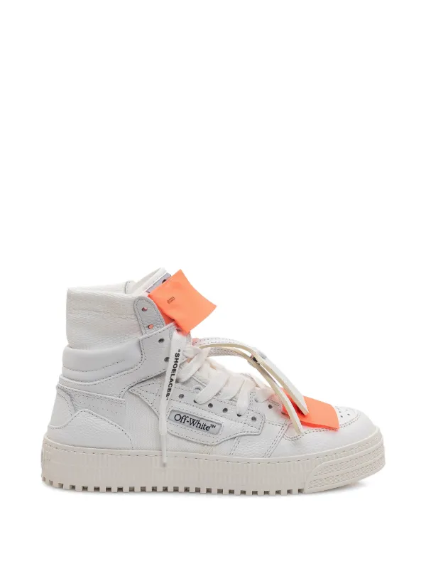 Off-White 3.0 Off Court ハイカット レザースニーカー | ホワイト 