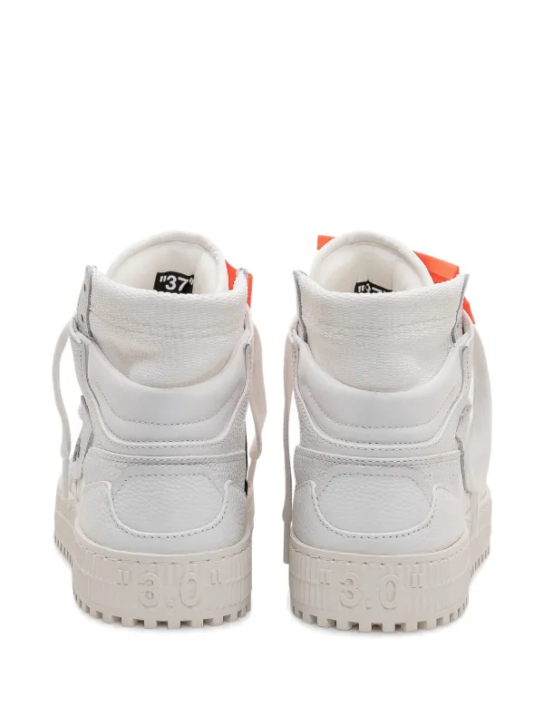 Off-White 3.0 Off Court ハイカット レザースニーカー | ホワイト 