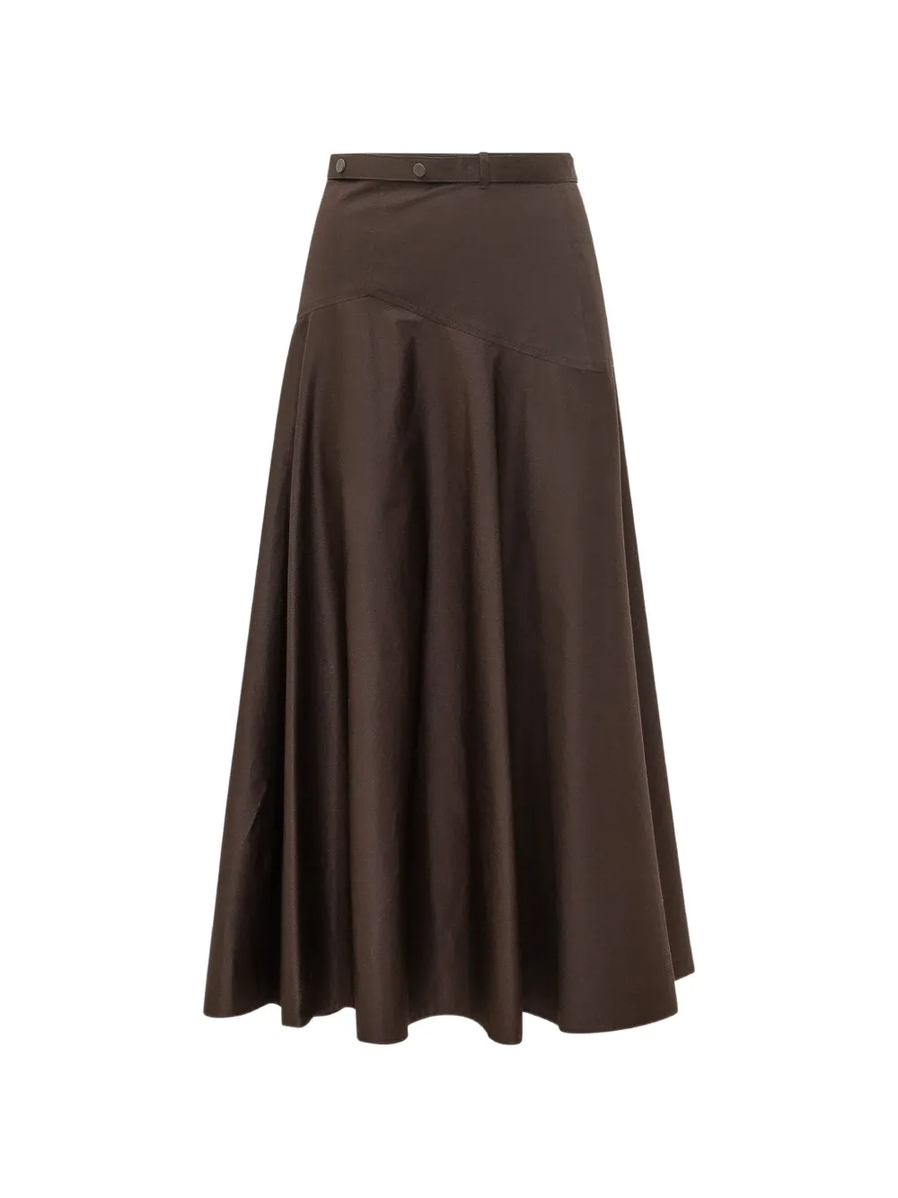 BOSS panelled flared skirt - Marrone
