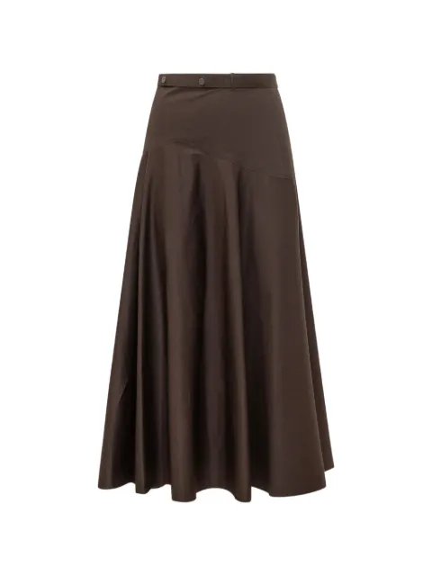 BOSS panelled flared skirt