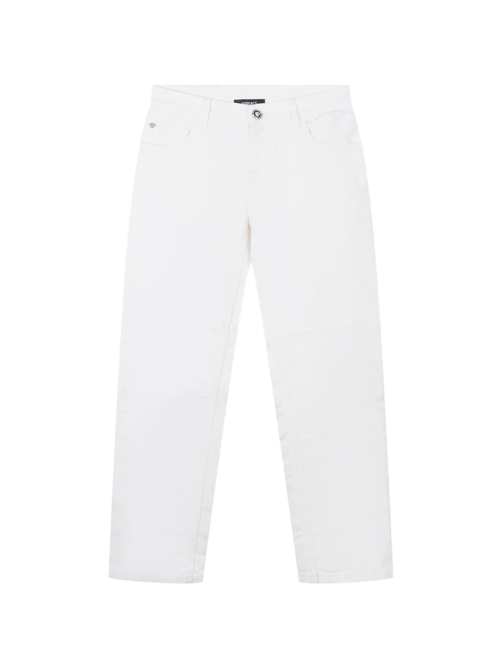 Versace Kids five-pockets jeans - Bianco