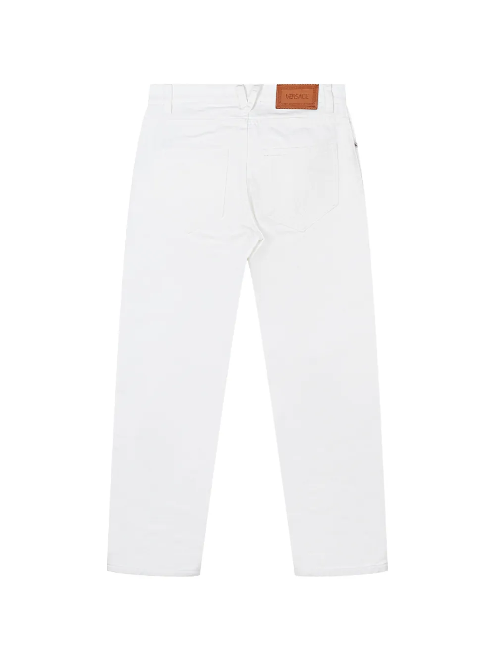  Versace Kids Five-pockets Jeans - White 