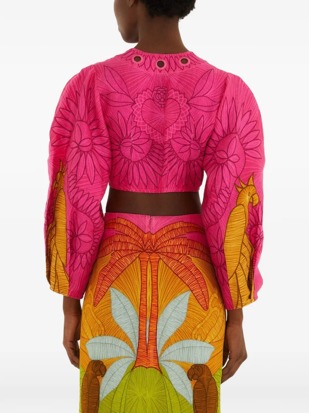 FARM Rio Blouse met ringlets Roze