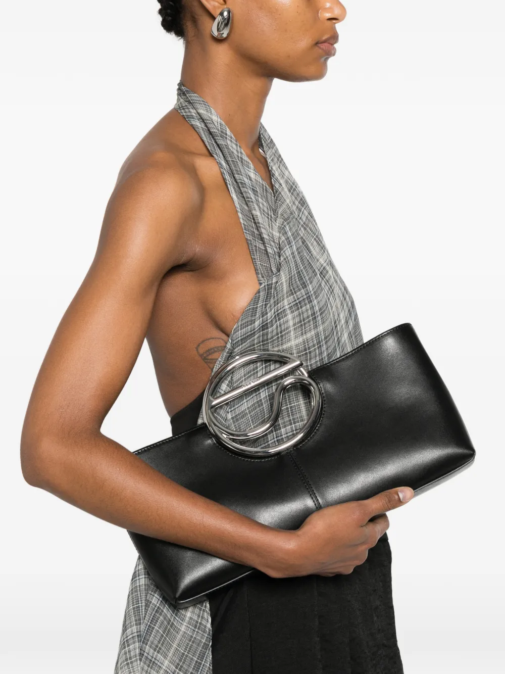 Coperni Leren shopper Zwart