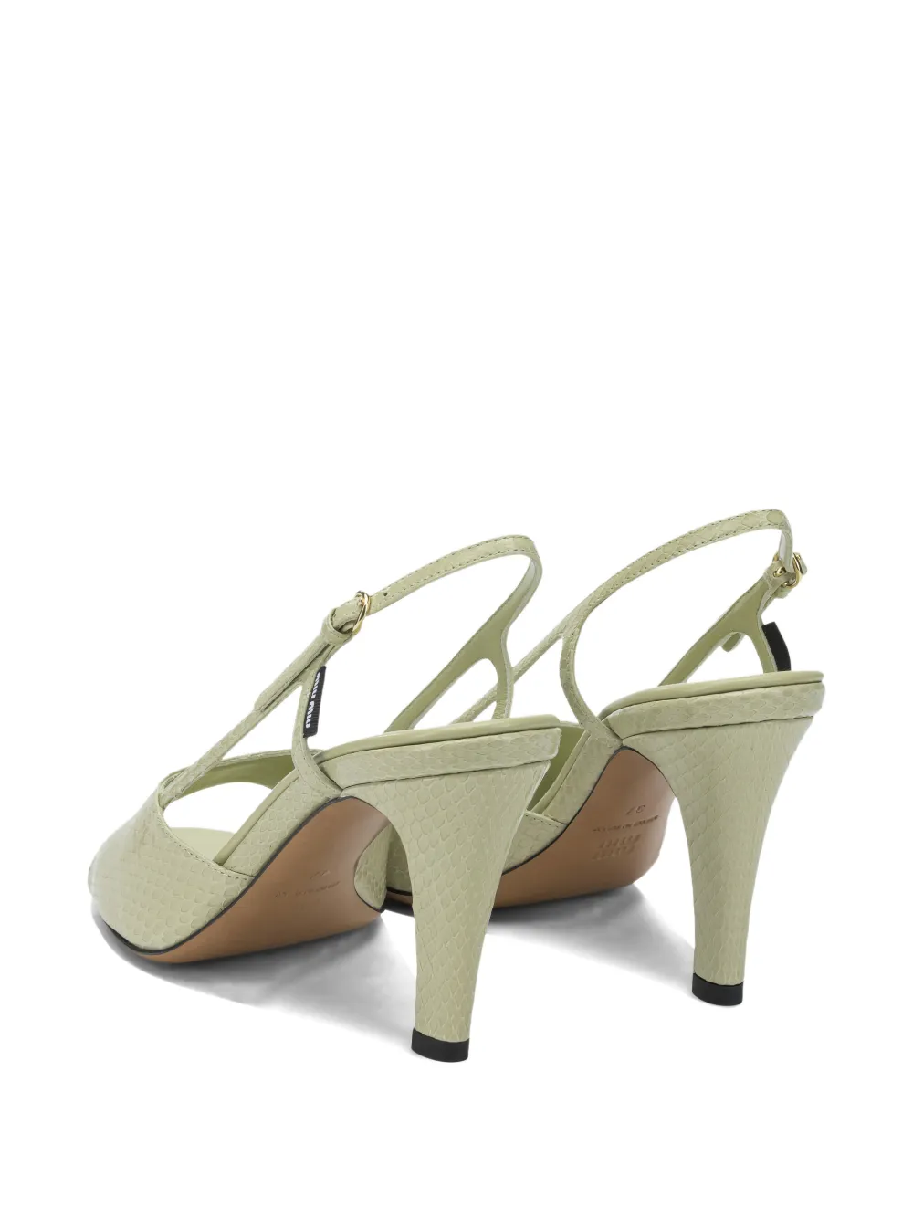 Miu Ayers slingback pumps Groen