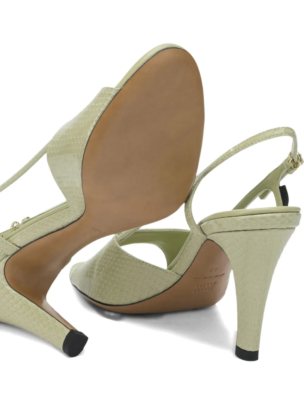 Miu Ayers slingback pumps Groen