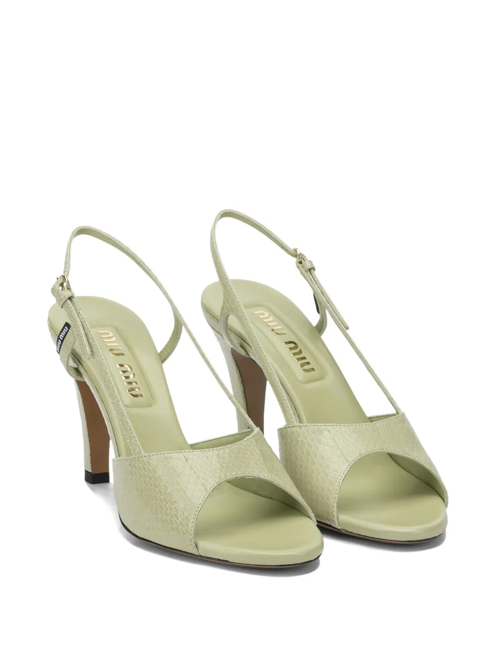 Miu Ayers slingback pumps Groen