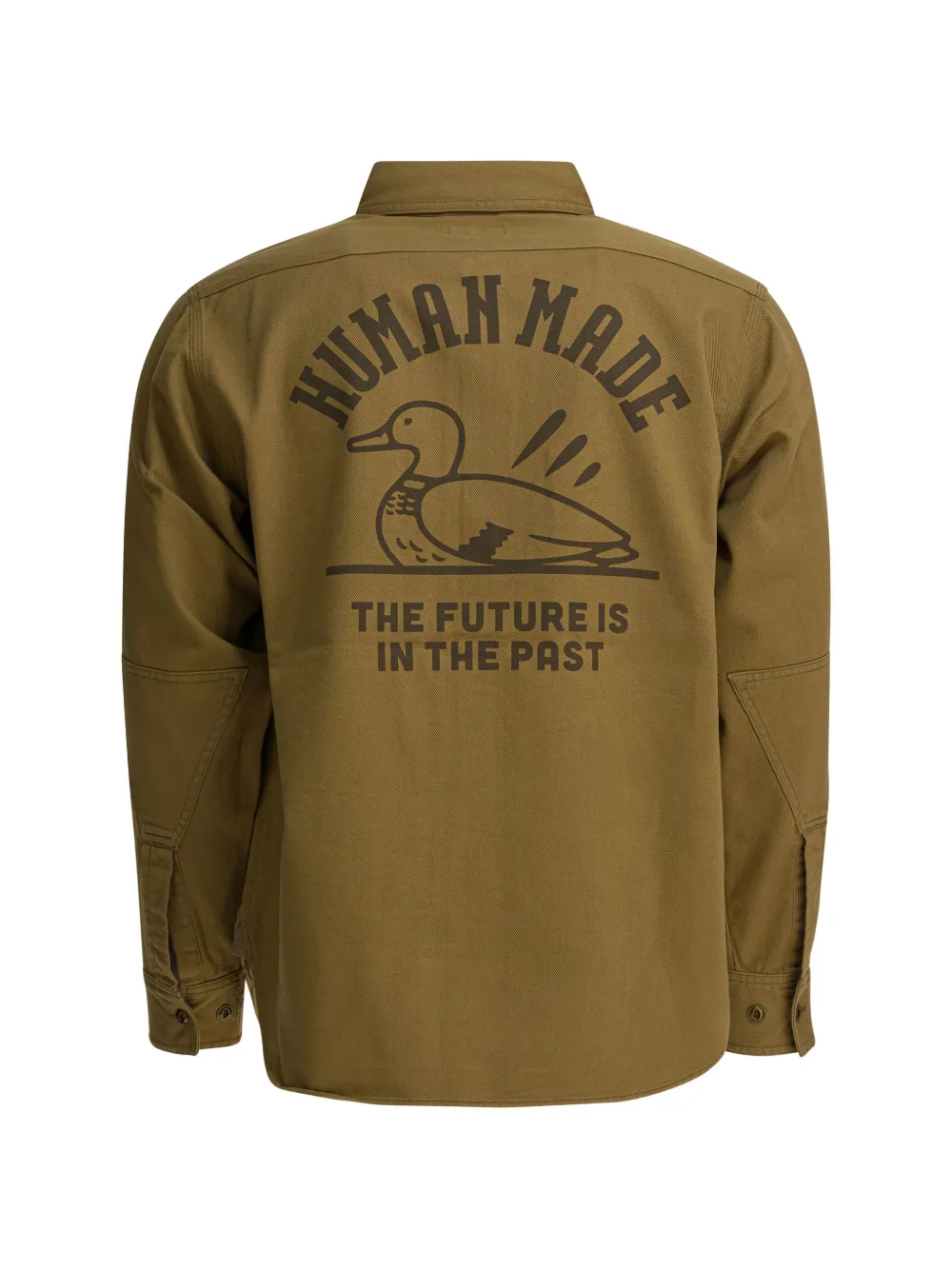  Human Made Work Embroidered Shirt Jacket - Brown 