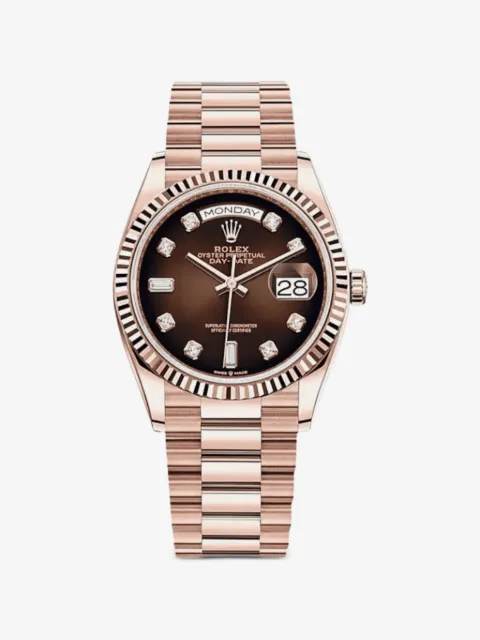 Rolex 2022 DayDate ombre dial 36mm watch