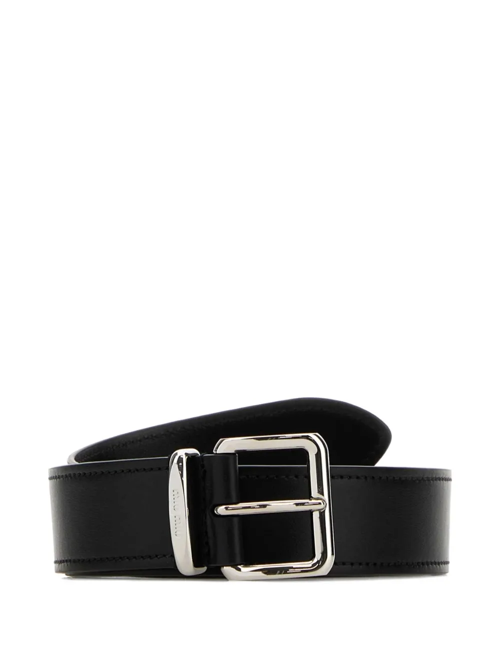 Miu Miu logo-detail belt - Nero