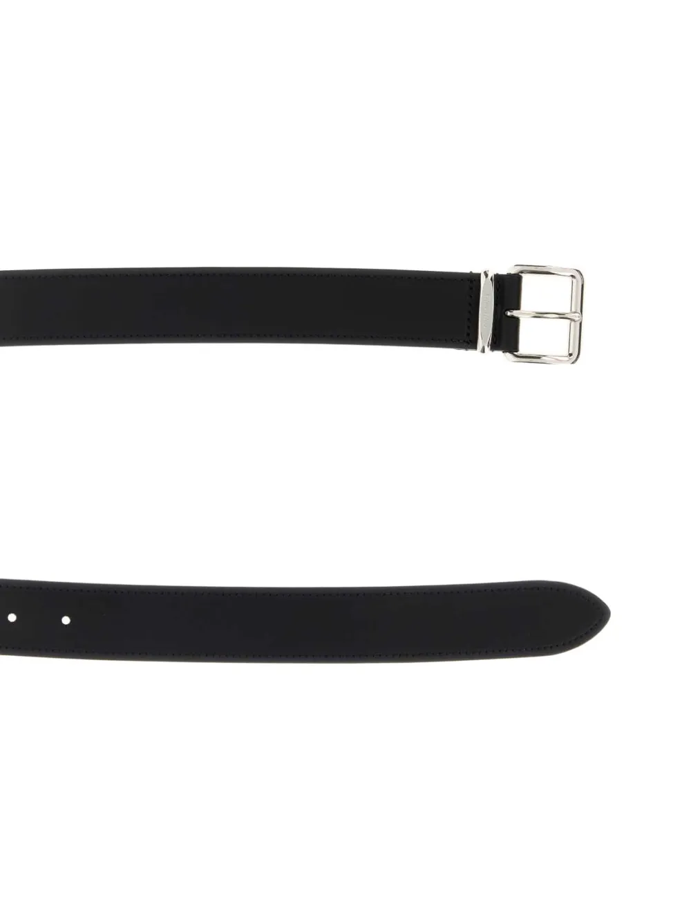  Miu Miu Logo-detail Belt - Black 