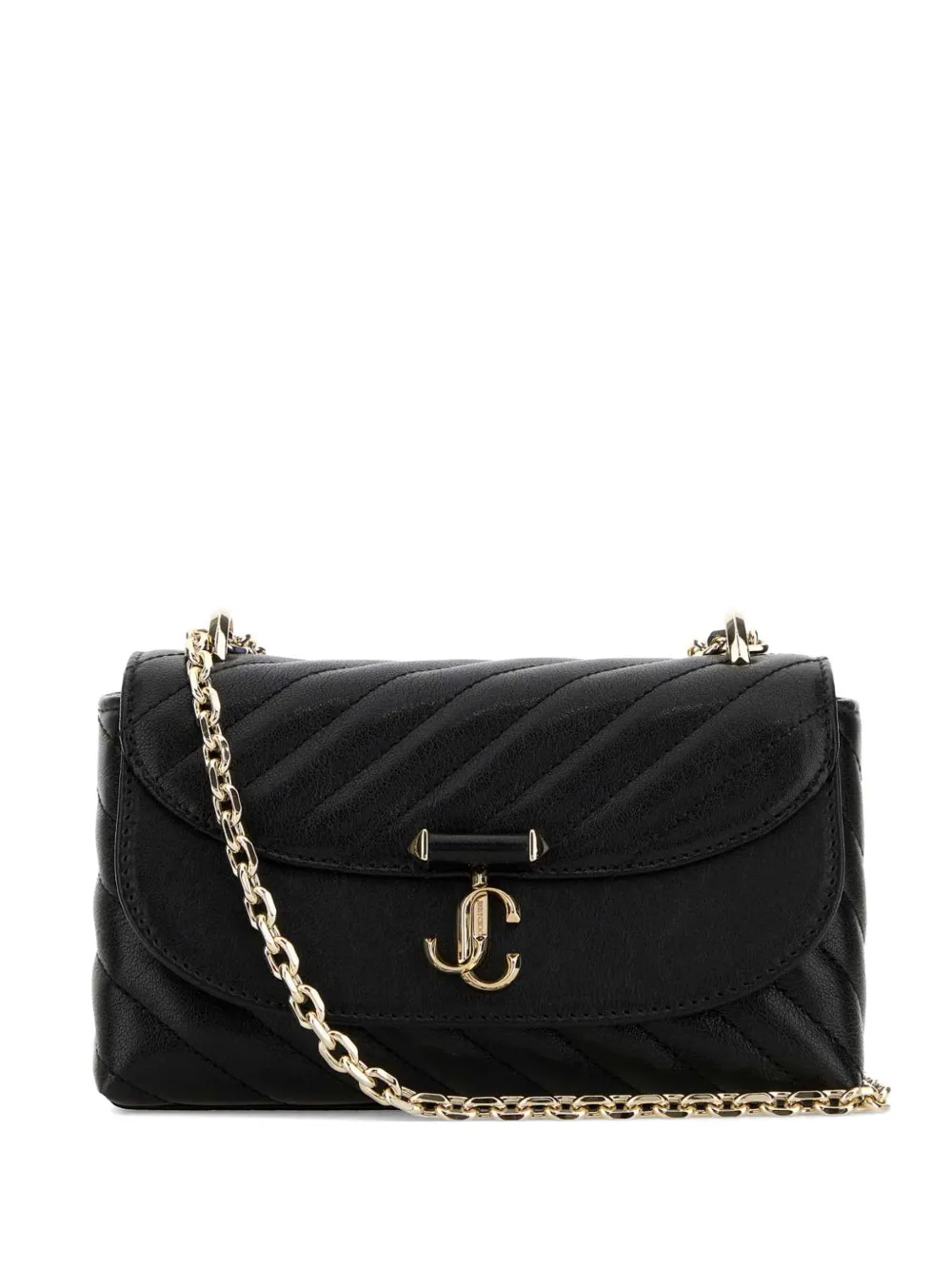 Jimmy Choo small Curve quilted crossbody bag - Nero