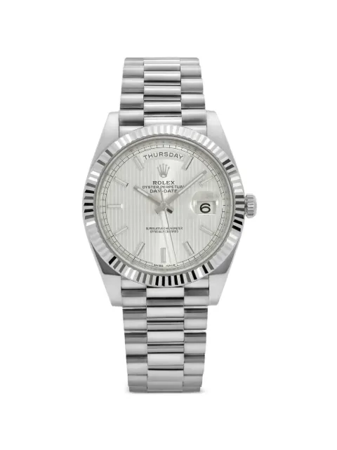 Rolex 2018 DayDate stripe 40mm watch