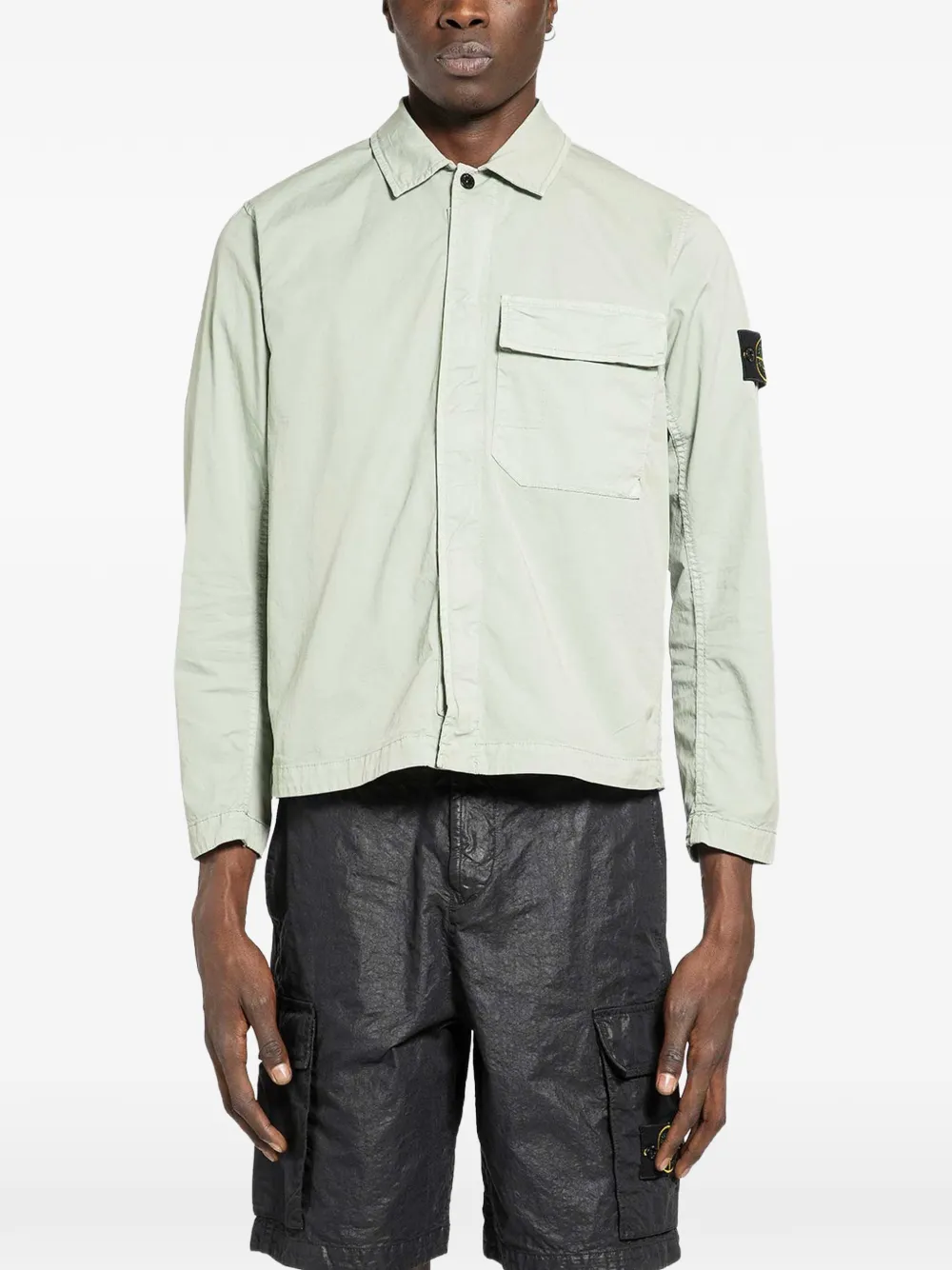 Stone Island Compass-badge overshirt - Verde