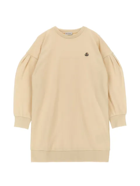 Moncler Enfant pleated-sleeve sweatshirt dress