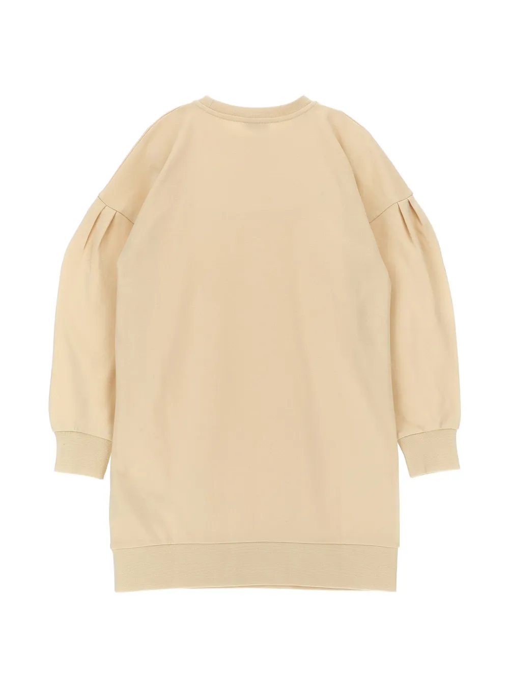 Moncler Enfant Sweaterjurk met geplooide mouwen Beige