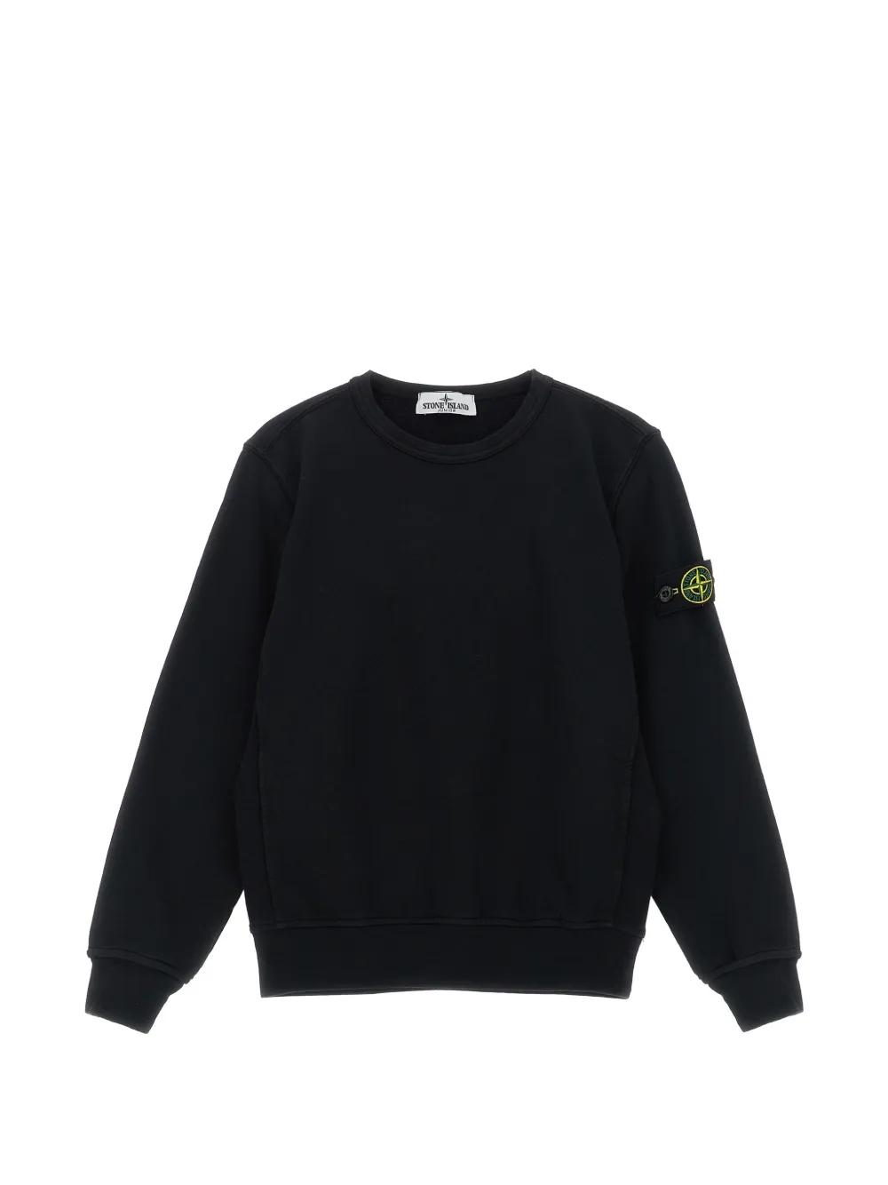 Stone Island Junior logo-badge sweater - Nero