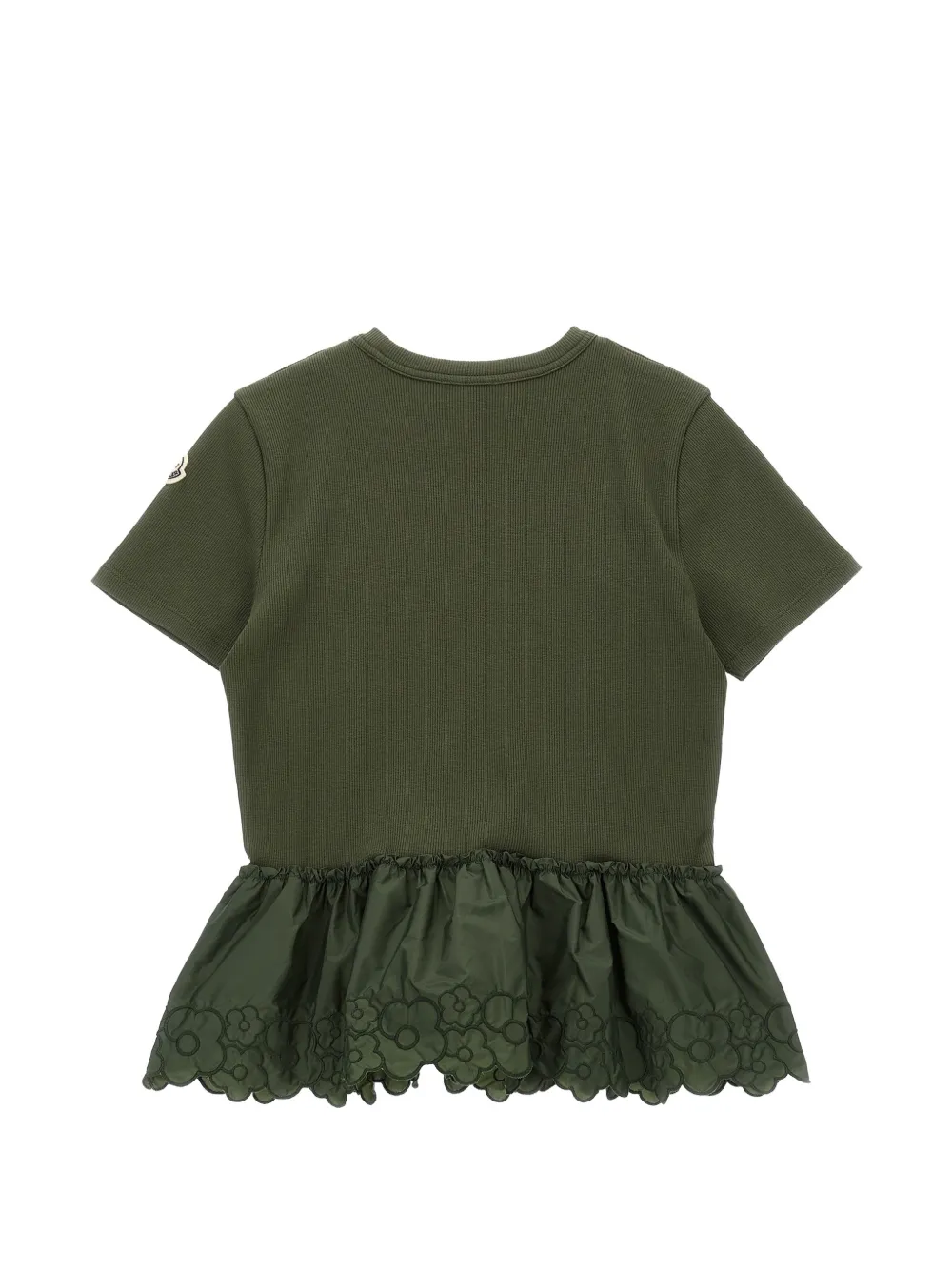 Moncler Enfant T-shirt met ruches Groen