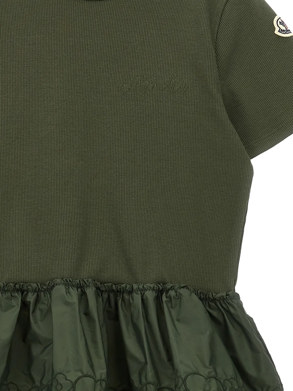 Moncler Enfant T-shirt met ruches Groen