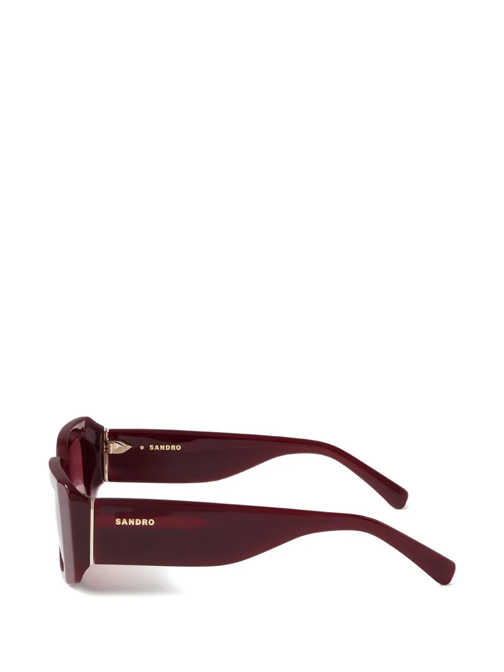  Sandro Gafas De Sol Con Placa Del Logo - Rojo 