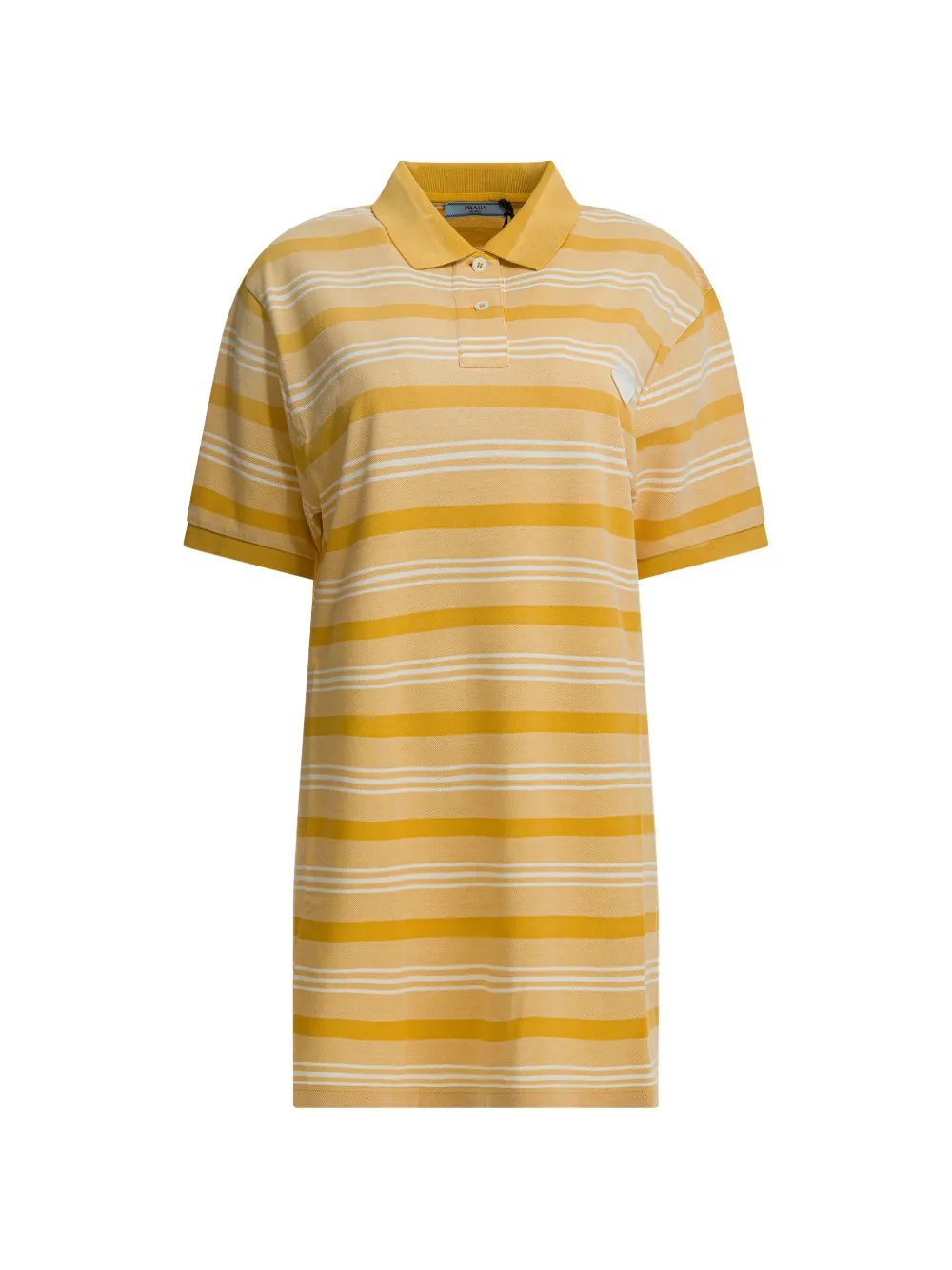 Prada short-sleeve striped mini dress - Giallo