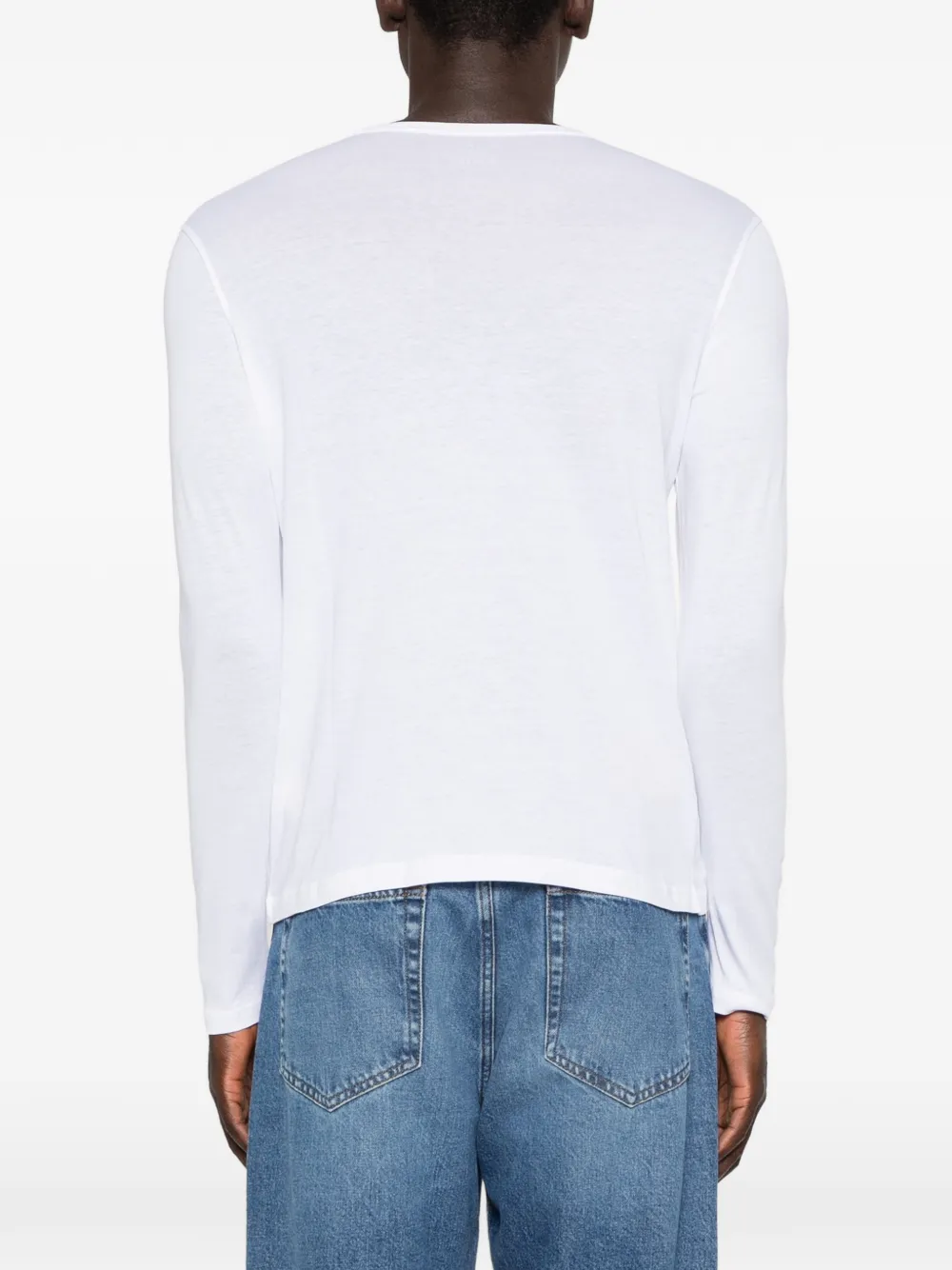 Majestic Filatures Sweater met ronde hals Wit