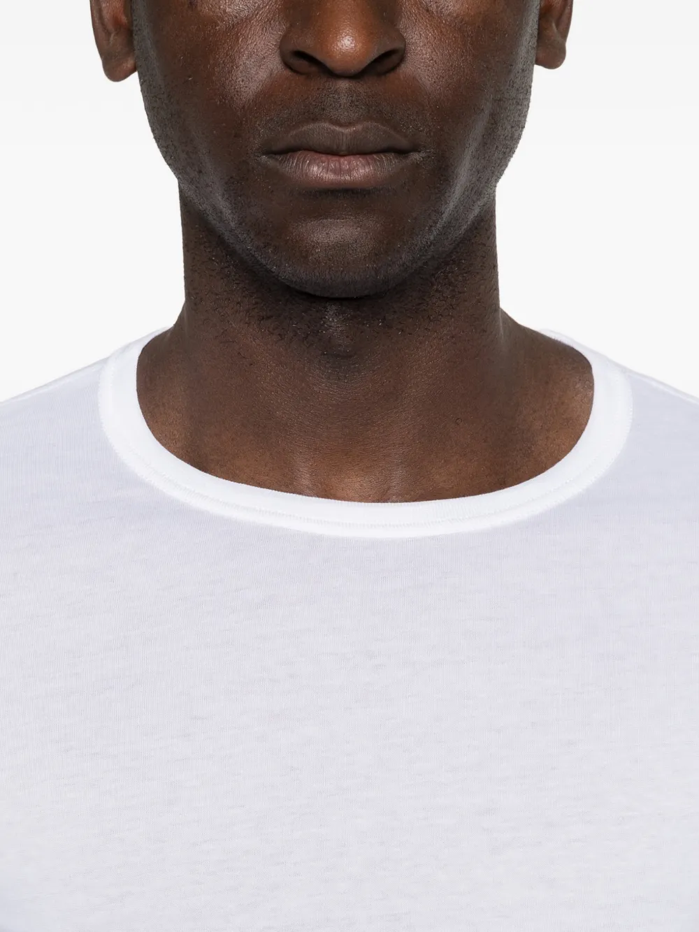 Majestic Filatures Sweater met ronde hals Wit