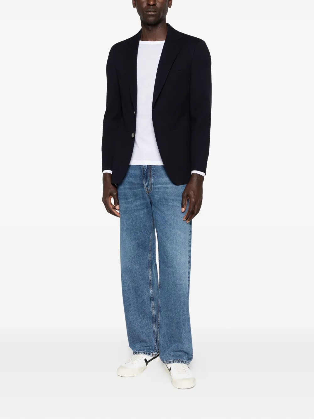 Majestic Filatures Sweater met ronde hals Wit