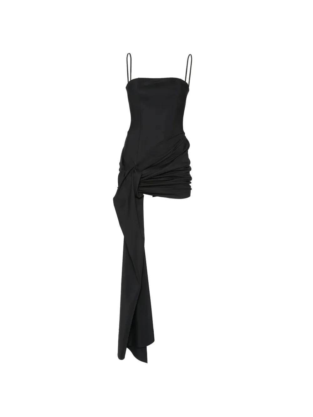 CHIARA BONI La Petite Robe Gaja SJE knot detail dress - Nero