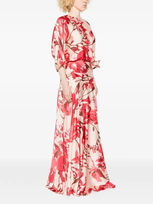chiara boni la petite robe long dresses *VIRTUAL TRUNK SHOW* Chiara Boni La Petite Robe Caral Illusion Long Gown in Black