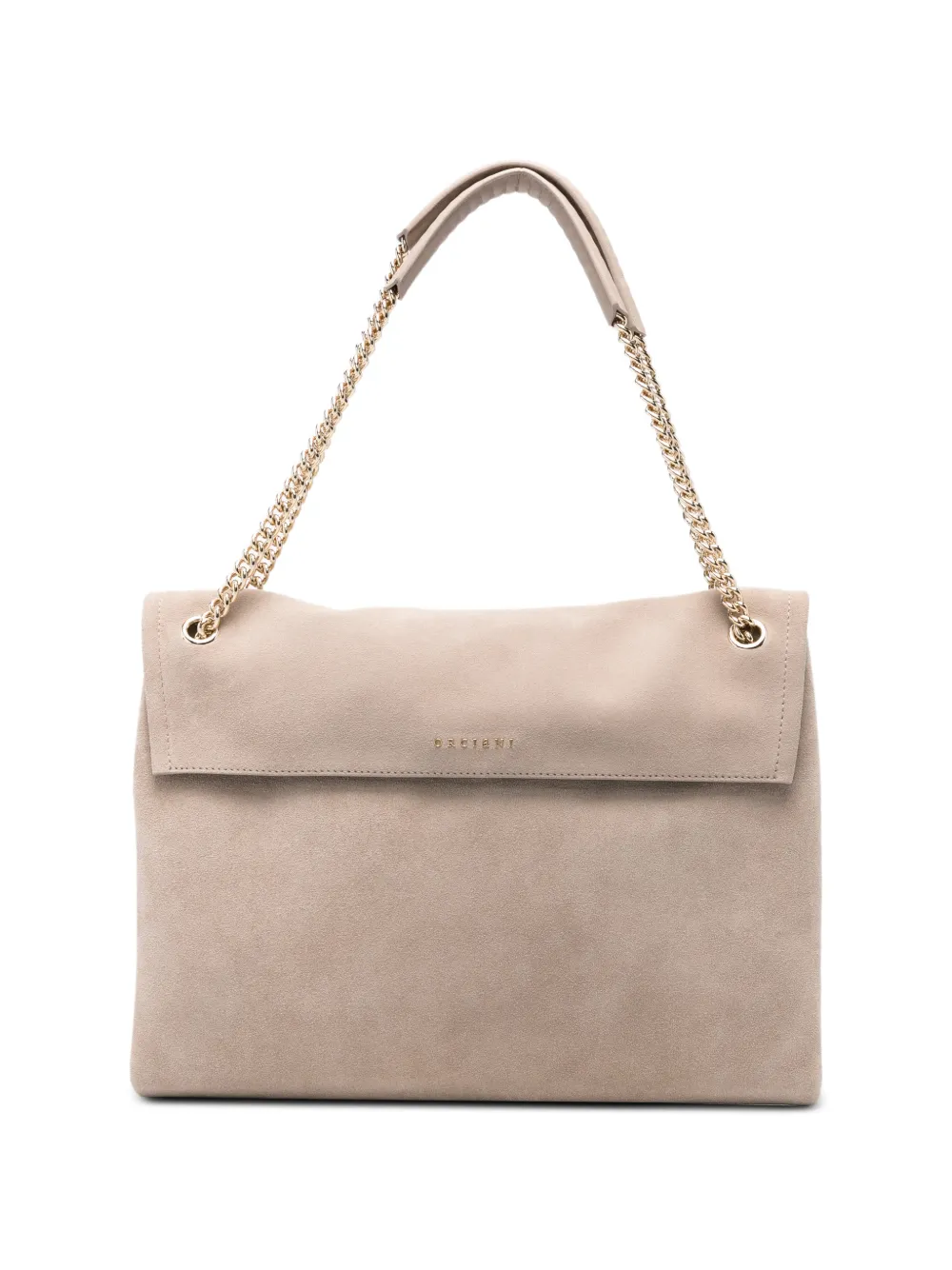 Orciani suede chain-link shoulder bag - Toni neutri