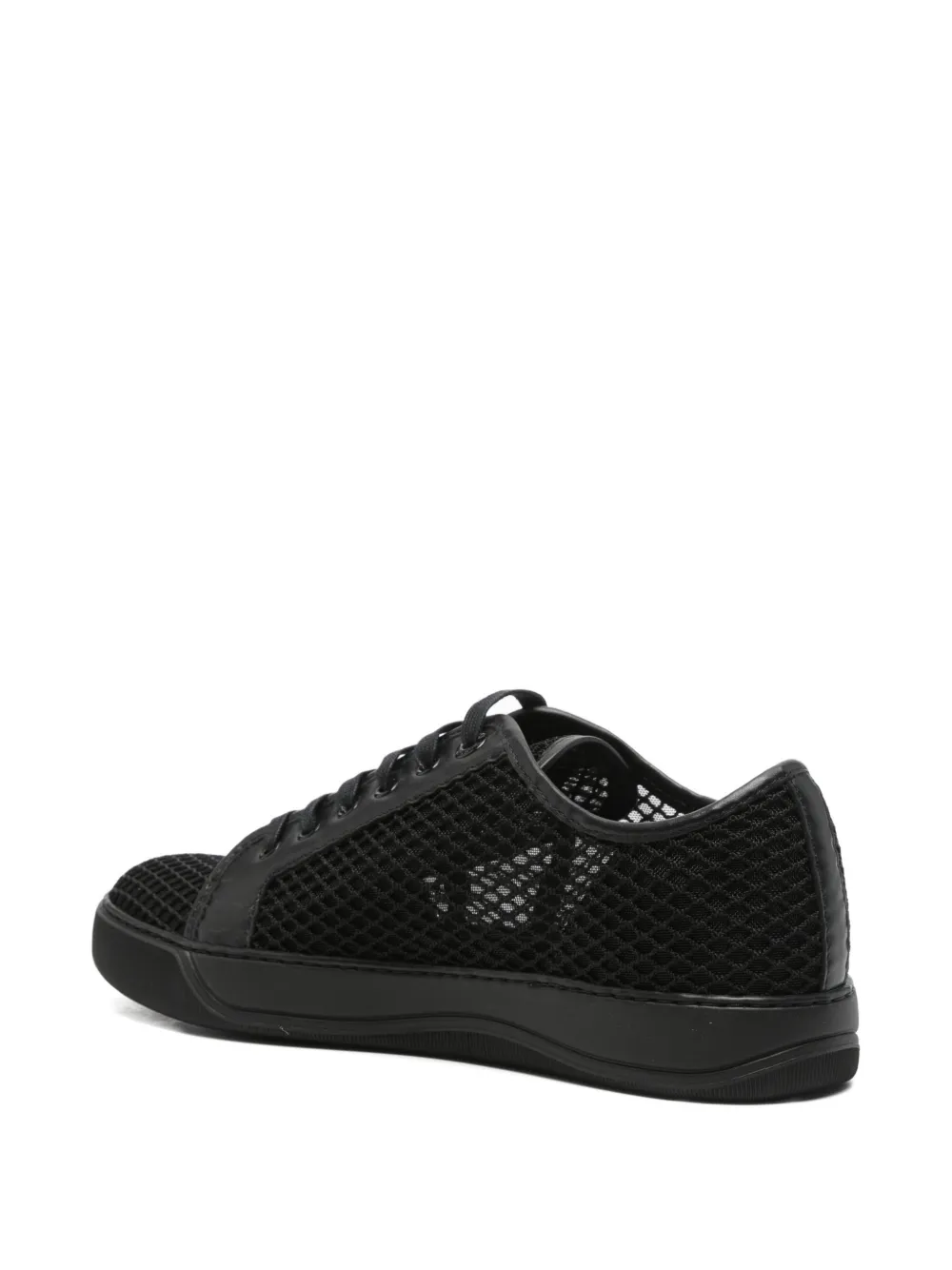 Lanvin Sneakers met leren detail Zwart