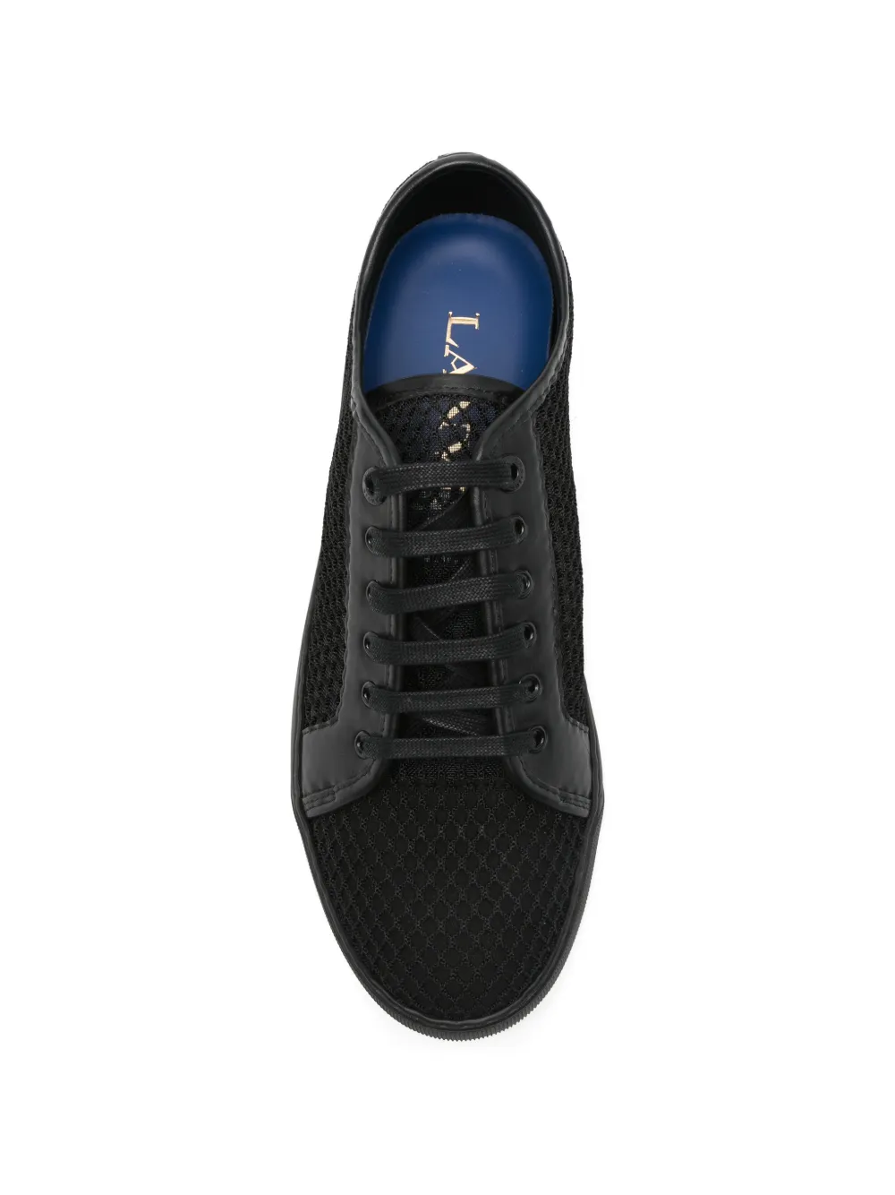 Lanvin Sneakers met leren detail Zwart