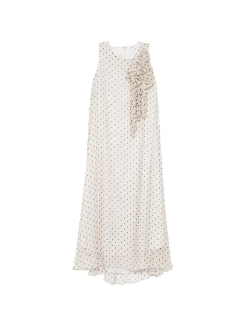P.A.R.O.S.H. ruffled polka-dot midi dress