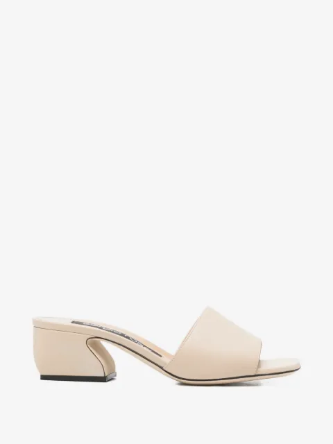 Sergio Rossi sculpted-heel sandals