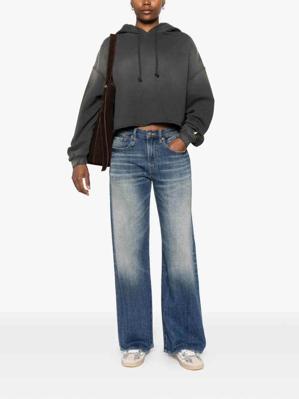 R13 D'arcy ruimvallende jeans Blauw