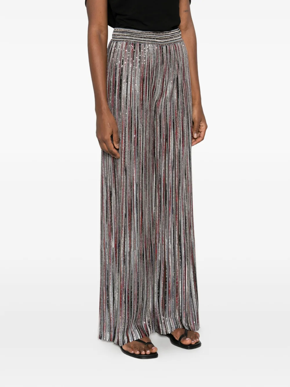 Missoni Gestreepte broek Zilver