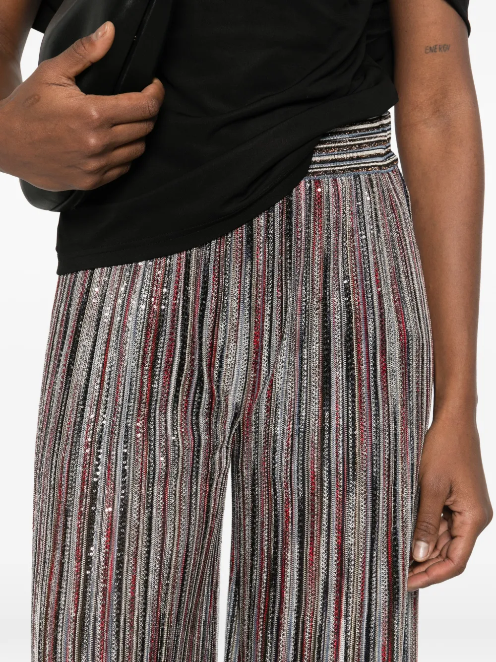 Missoni Gestreepte broek Zilver