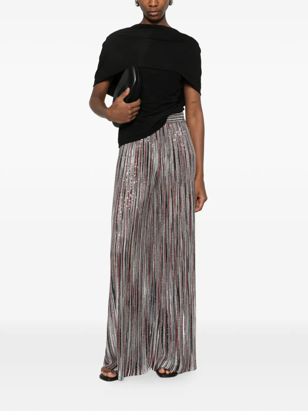 Missoni Gestreepte broek Zilver