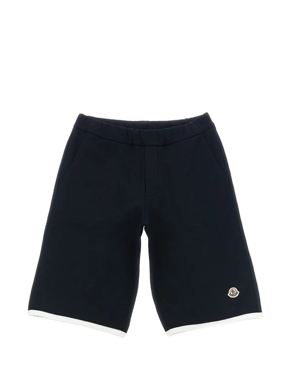 Moncler Enfant Bermuda shorts met logopatch Blauw