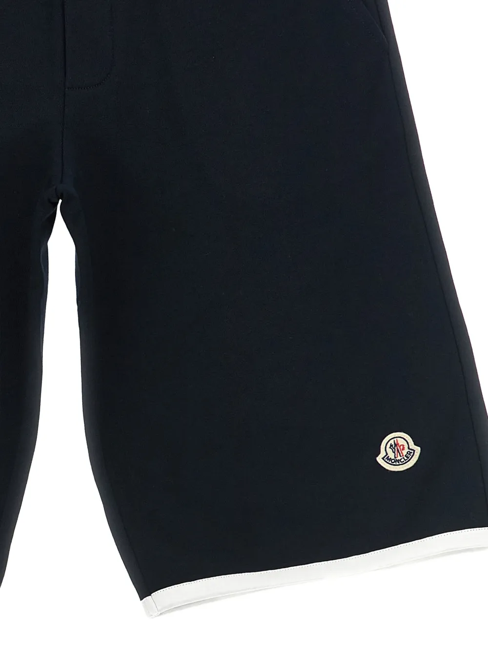 Moncler Enfant Logo-patch Bermuda Shorts - Blue 