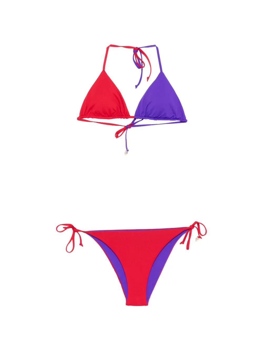 Fisico tied beachwear - Rosso