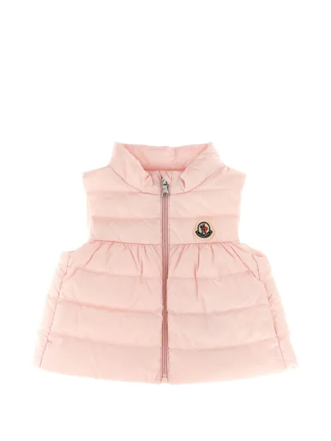 Moncler Enfant Hiva quilted logo-patch vest