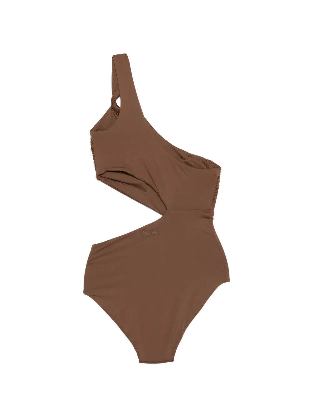  Fisico One-shoulder Ring Swimsuit - Brown 