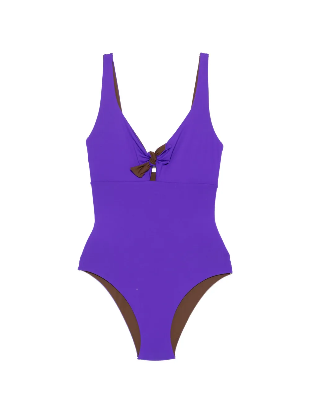 Fisico bow two-tone beachwear - Viola
